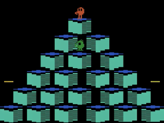 Q*bert title screen for Atari 2600